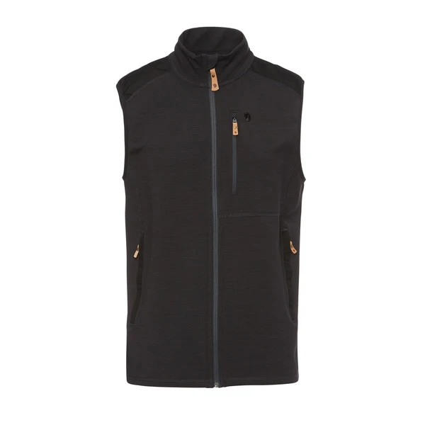 FJÄLLRÄVEN Fjällräven KEB FLEECE VEST M Herren Fleeceweste DARK GREY-BLACK 3 FJÄLLRÄVEN Fjällräven KEB FLEECE VEST M Herren Fleeceweste DARK GREY-BLACK
