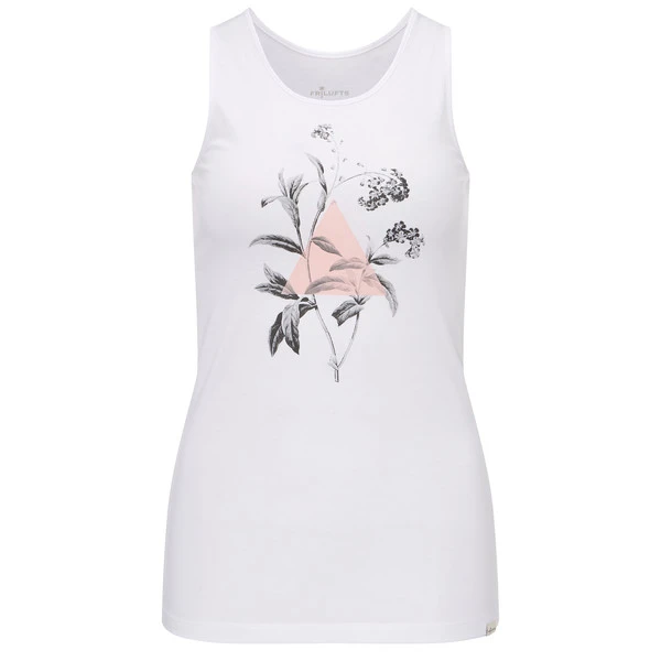 FRILUFTS BITONTO PRINTED TOP Damen Trägershirt BRIGHT WHITE 3 FRILUFTS BITONTO PRINTED TOP Damen Trägershirt BRIGHT WHITE