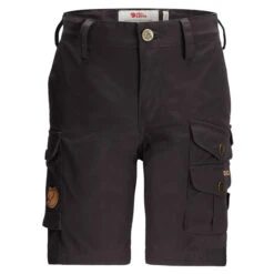 FJÄLLRÄVEN Fjällräven KIDS VIDDA SHORTS Kinder Trekkinghose DARK GREY