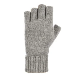 Hestra BASIC WOOL HALF FINGER Unisex Handschuhe GREY