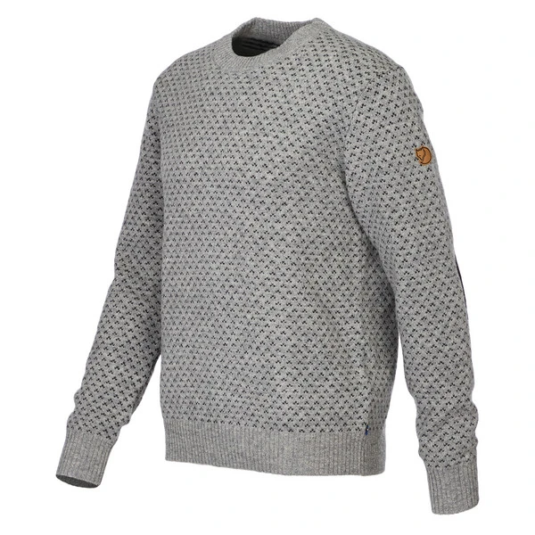 FJÄLLRÄVEN Fjällräven ÖVIK NORDIC SWEATER M Herren Wollpullover GREY 4 FJÄLLRÄVEN Fjällräven ÖVIK NORDIC SWEATER M Herren Wollpullover GREY – Bild 2