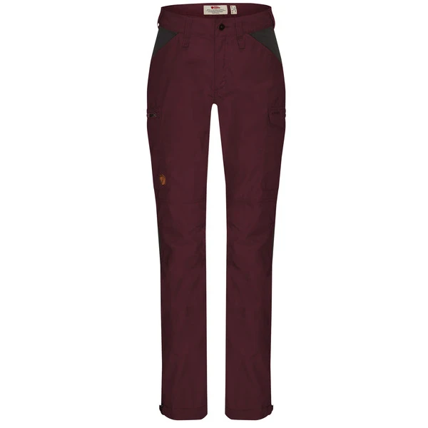 FJÄLLRÄVEN Fjällräven KAIPAK TROUSERS CURVED W Damen Trekkinghose DARK GARNET-DARK GREY 3 FJÄLLRÄVEN Fjällräven KAIPAK TROUSERS CURVED W Damen Trekkinghose DARK GARNET-DARK GREY
