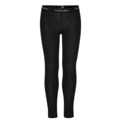 Icebreaker K MERINO 200 OASIS LEGGINGS Kinder Funktionsunterwäsche BLACK