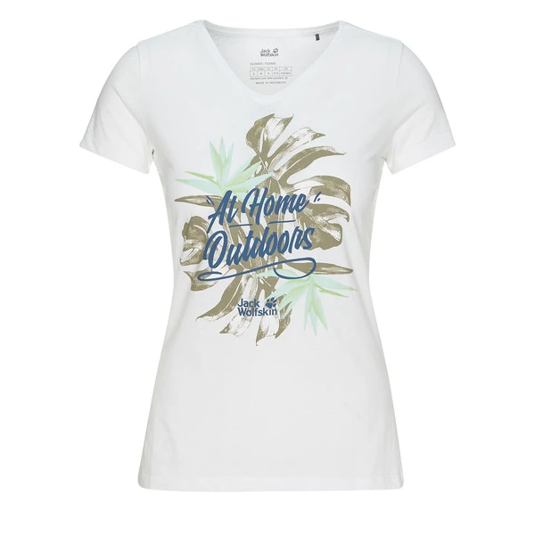 Jack Wolfskin AT HOME T W Damen T-Shirt WHITE RUSH 3 Jack Wolfskin AT HOME T W Damen T-Shirt WHITE RUSH