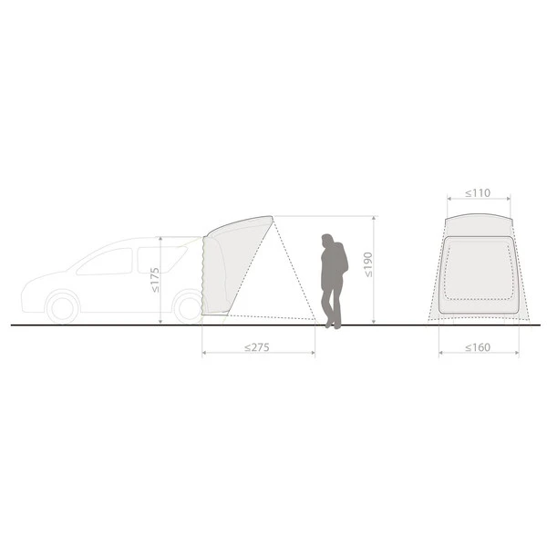 Vaude DRIVE TRUNK Busvorzelt LINEN 6 Vaude DRIVE TRUNK Busvorzelt LINEN – Bild 4