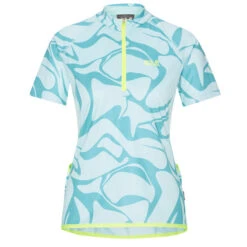 Jack Wolfskin GRADIENT T W Damen Fahrradtrikot POWDER BLUE ALL OVER