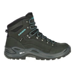 Lowa RENEGADE GTX MID WS S Damen Wanderstiefel ASPHALT/TÜRKIS