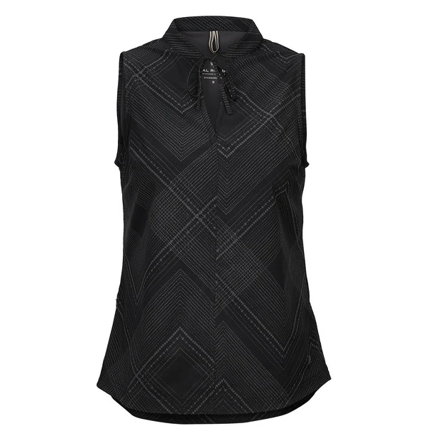 Royal Robbins SPOTLESS TRAVELER TANK Damen Trägershirt BLACK GEO DOT PT 3 Royal Robbins SPOTLESS TRAVELER TANK Damen Trägershirt BLACK GEO DOT PT