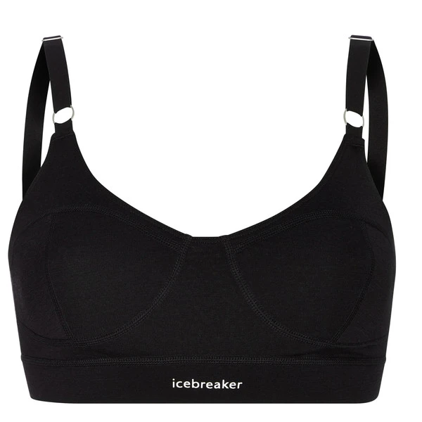 Icebreaker W MERINO QUEENS CLASP BRA Damen Sport BH BLACK 3 Icebreaker W MERINO QUEENS CLASP BRA Damen Sport BH BLACK