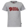 Fjällräven KIDS FJÄLLRÄVEN LOGO T-SHIRT Kinder T-Shirt GREY-MELANGE -Mein Camping Geschaft 5637925381 a kids fjaellraeven logo tshirt fjaellraeven 24