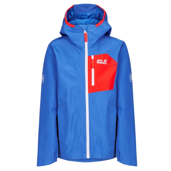 Jack Wolfskin ACTIVE HIKE JACKET K Kinder Regenjacke COASTAL BLUE 3 Jack Wolfskin ACTIVE HIKE JACKET K Kinder Regenjacke COASTAL BLUE