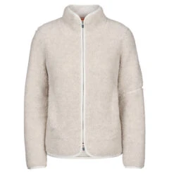 Icebreaker W REALFLEECE HIGH PILE LS ZIP Damen Wolljacke ECRU HTHR/SNOW