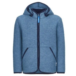 Finkid LUONTO WOOL Kinder Wolljacke REAL TEAL/NAVY