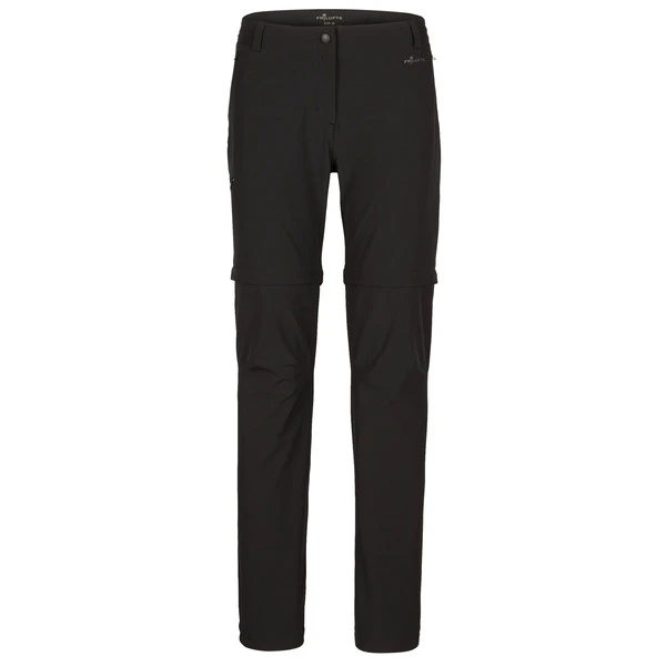 FRILUFTS SKOGAR SOFTSHELL ZIPOFF PANTS Damen Trekkinghose CAVIAR 3 FRILUFTS SKOGAR SOFTSHELL ZIPOFF PANTS Damen Trekkinghose CAVIAR