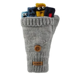 Barts PUPPETEER BUMGLOVES Kinder Handschuhe HEATHER GREY