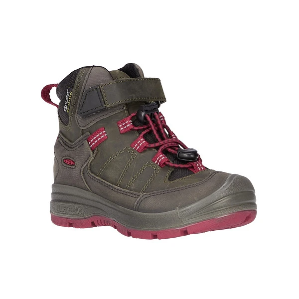 Keen REDWOOD MID WP Kinder Winterstiefel STEEL GREY/RED DAHLIA 4 Keen REDWOOD MID WP Kinder Winterstiefel STEEL GREY/RED DAHLIA – Bild 2