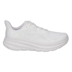 Hoka One One CLIFTON 9 Damen Laufschuhe WHITE / WHITE