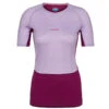 Icebreaker WOMEN 125 ZONEKNIT SS CREWE Damen Funktionsshirt PURPLE GAZE/GO BERRY/CB