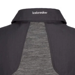 Icebreaker WOMEN HIKE SS TOP Damen Funktionsshirt GRITSTONE HTHR/MONSOON/CB -Mein Camping Geschaft 5638008884 d women hike ss top icebreaker 24