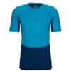 Icebreaker M 125 ZONEKNIT SS CREWE Herren Funktionsshirt GEO BLUE/ROYAL NAVY/CB