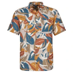 Sherpa JANGBU SHORT SLEEVE SHIRT Herren Outdoor Hemd CARAMEL SARUS CRANE