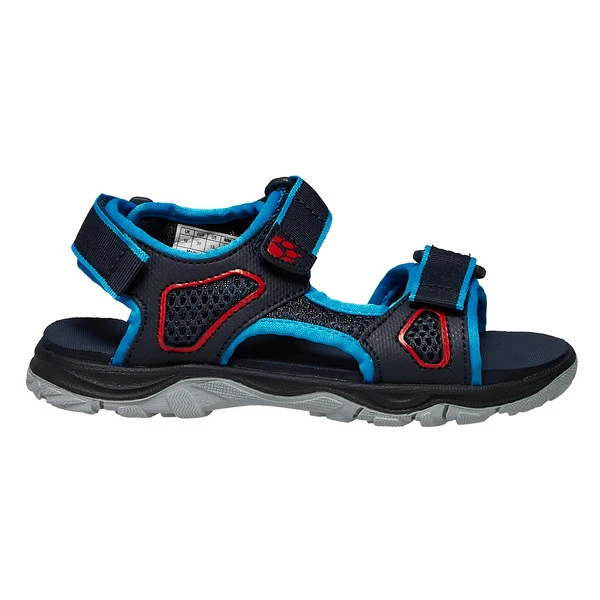 Jack Wolfskin TARACO BEACH SANDAL K Kinder Outdoor Sandalen BLUE / RED 3 Jack Wolfskin TARACO BEACH SANDAL K Kinder Outdoor Sandalen BLUE / RED