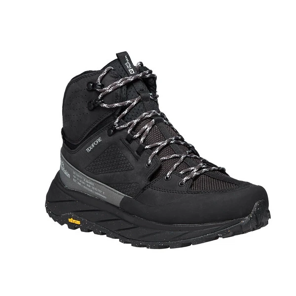 Jack Wolfskin TERRAQUEST TEXAPORE MID M Herren Wanderstiefel BLACK 4 Jack Wolfskin TERRAQUEST TEXAPORE MID M Herren Wanderstiefel BLACK – Bild 2