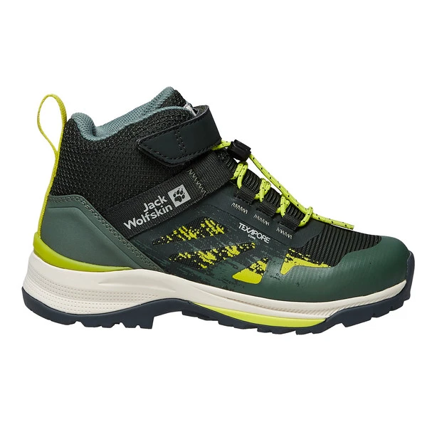 Jack Wolfskin VILLI HIKER TEXAPORE MID K Kinder Wanderstiefel SLATE GREEN