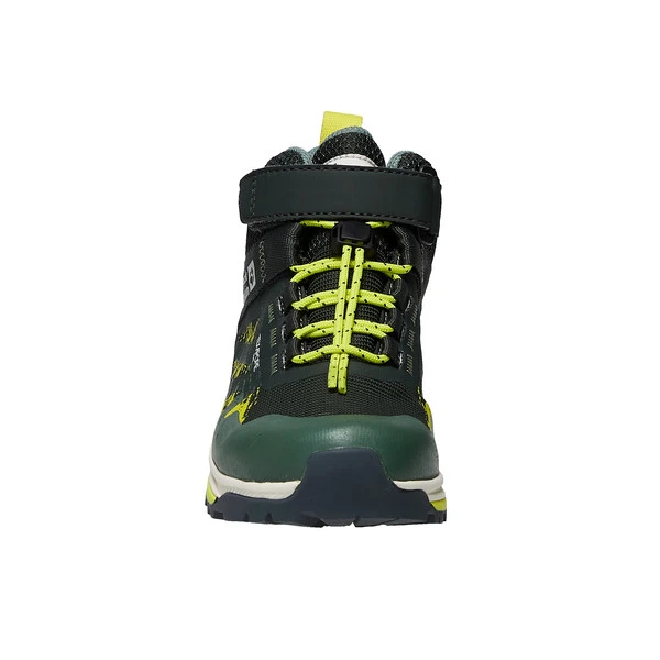 Jack Wolfskin VILLI HIKER TEXAPORE MID K Kinder Wanderstiefel SLATE GREEN – Bild 4