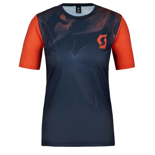 Scott SCO SHIRT W' S TRAIL VERTIC SS Damen Fahrradtrikot DARK BLUE/BRAZE ORANGE 3 Scott SCO SHIRT W' S TRAIL VERTIC SS Damen Fahrradtrikot DARK BLUE/BRAZE ORANGE