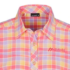 Maier Sports KENDRA S/S W Damen Outdoor Hemd RED/YELLOW CHECK -Mein Camping Geschaft 5638025171 c kendra ss w maier sports 24