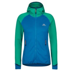 Mountain Equipment ECLIPSE HOODED JACKET Damen Fleecejacke MYKONOS BLUE/DEEP GREEN