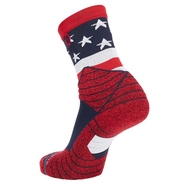 Stance AMERICAN QTR Unisex Freizeitsocken RED 4 Stance AMERICAN QTR Unisex Freizeitsocken RED – Bild 2