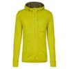 Icebreaker M QUANTUM III LS ZIP HOOD Herren Wolljacke BIO LIME/LODEN/CB