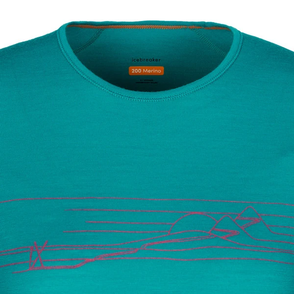 Icebreaker W 200 OASIS LS CREWE SKI STRIPES Damen Funktionsshirt FLUX GREEN 6 Icebreaker W 200 OASIS LS CREWE SKI STRIPES Damen Funktionsshirt FLUX GREEN – Bild 4