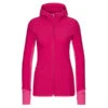 Icebreaker W DESCENDER LS ZIP HOOD Damen Wolljacke ELECTRON PINK/TEMPO -Mein Camping Geschaft 5638043066 a wmns descender ls zip hood icebreaker 24