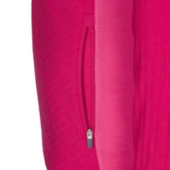 Icebreaker W DESCENDER LS ZIP HOOD Damen Wolljacke ELECTRON PINK/TEMPO -Mein Camping Geschaft 5638043066 c wmns descender ls zip hood icebreaker 24