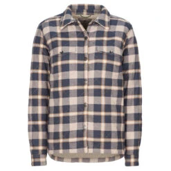 Royal Robbins SNOWCAP LINED FLANNEL L/S Damen Outdoor Hemd CHARCOAL PINECREST PLD