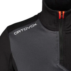Ortovox FLEECE LIGHT ZIP NECK W Damen Fleecepullover BLACK RAVEN -Mein Camping Geschaft 5638044854 c fleece light zip neck w ortovox 24