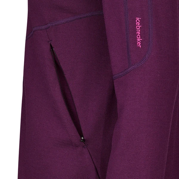 Icebreaker W MERINO 560 REALFLEECE ELEMENTAL II LS Z Damen Wolljacke NIGHTSHADE – Bild 3