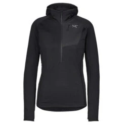 Arc'teryx DELTA HALF ZIP HOODY W Damen Fleecejacke BLACK