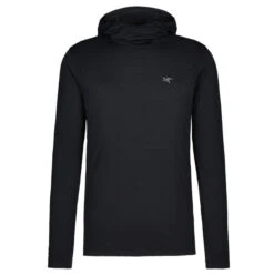 Arc'teryx IONIA MERINO WOOL HOODY M Herren Baselayer BLACK
