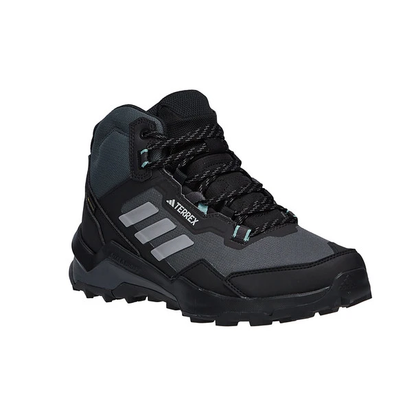 Adidas TERREX AX4 MID GORE-TEX HIKING SHOES Damen Wanderstiefel CORE BLACK/GREY THREE/MINT TON – Bild 2
