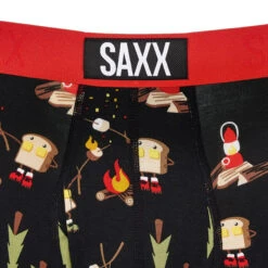 SAXX ULTRA SUPER SOFT BB FLY Herren Funktionsunterwäsche LETS GET TOASTED- BLACK -Mein Camping Geschaft 5638054690 c ultra ssoft bb fly saxx 24