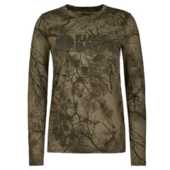 FJÄLLRÄVEN Fjällräven VÄRMLAND WOOL LS W Damen Langarmshirt GREEN CAMO