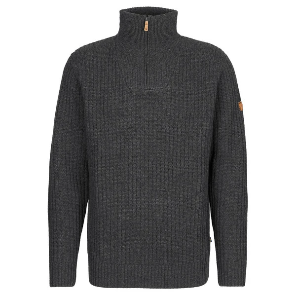 FJÄLLRÄVEN Fjällräven ÖVIK HALF ZIP KNIT M Herren Wollpullover DARK GREY 3 FJÄLLRÄVEN Fjällräven ÖVIK HALF ZIP KNIT M Herren Wollpullover DARK GREY
