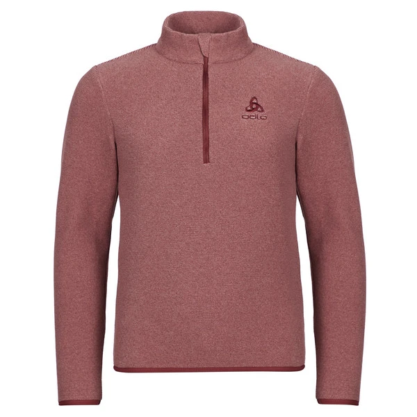 Odlo MID LAYER 1/2 ZIP ROY STRIPE Kinder Fleecepullover PALE MAUVE - SPICED APPLE 3 Odlo MID LAYER 1/2 ZIP ROY STRIPE Kinder Fleecepullover PALE MAUVE - SPICED APPLE