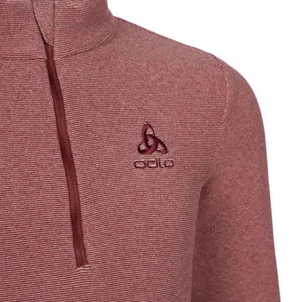 Odlo MID LAYER 1/2 ZIP ROY STRIPE Kinder Fleecepullover PALE MAUVE - SPICED APPLE 5 Odlo MID LAYER 1/2 ZIP ROY STRIPE Kinder Fleecepullover PALE MAUVE - SPICED APPLE – Bild 3