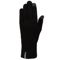 Jack Wolfskin RIB GLOVE Unisex Touchscreen-Handschuhe BLACK