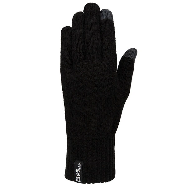 Jack Wolfskin RIB GLOVE Unisex Touchscreen-Handschuhe BLACK 3 Jack Wolfskin RIB GLOVE Unisex Touchscreen-Handschuhe BLACK
